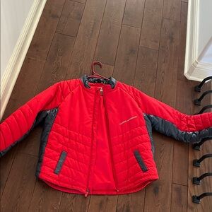 Under Armour Kids Red and Gray Puffer Jacket